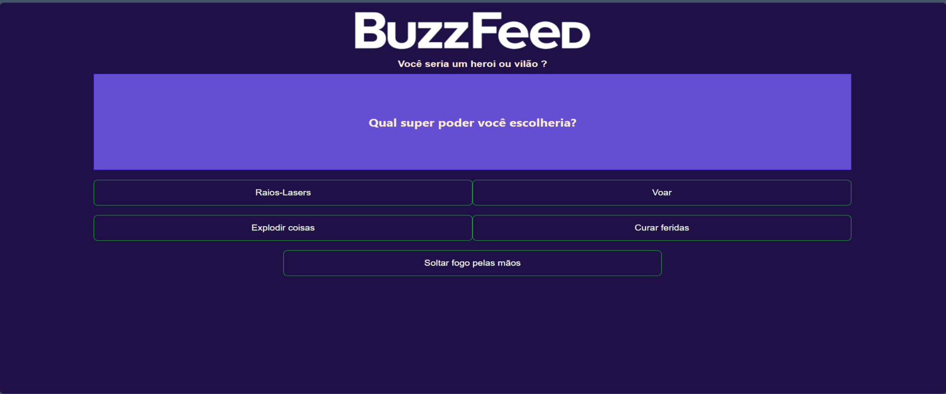 BuzzFeed Testes